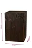 A dark brown wooden column with dimensions indicated. Náhled obrázku produktu