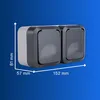 REV AquaStorm Steckdose 2-fach Aufputz | IP55 Produktbild-Vorschau 8