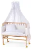 WALDIN Baby Beistellbett mit Matratze und Nestchen, Holz Produktbild-Vorschau 1