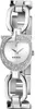A close-up studio shot of a silver Guess watch with a white face and crystal accents. Produktbild-Vorschau