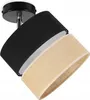 Plafondlamp, wandlamp, lampenkap van jute, 20 cm, zwart Productafbeelding-voorbeeld 5