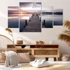 Bild auf Leinwand - Leinwandbild - Fußgängerbrücke See Produktbild-Vorschau 7