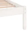 vidaXL Massivholzbett Weiß Kiefer 200x200 cm Produktbild-Vorschau 6