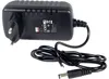 A black power adapter with a European plug and a coiled cable with a connector. Náhľad obrázku produktu