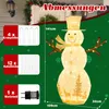 COSTWAY 141cm LED Schneemann beleuchtet, Weihnachtsdeko Produktbild-Vorschau 3