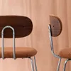 sweeek - 2er-Set Stühle mit nussbaumfarbenem Holzdekor und Produktbild-Vorschau 4
