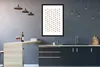 MuchoWow® MuchoWow® Gerahmtes Poster Wohnzimmer - Muster - Produktbild-Vorschau 5