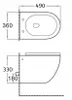 Rimless-WC-Becken mit langsam schließendem Duroplast-Sitz, Produktbild-Vorschau 5