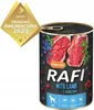 A can of dog food with a promotional award badge. Podgląd zdjęcia produktu