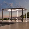 Sunjoy Aluminium Modulare Multi Lamellenpergola mit LED 3x4 Produktbild-Vorschau 2