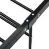 vidaXL Bettgestell Schwarz Metall 100 × 200 cm Produktbild-Vorschau 5
