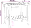 vidaXL Koupelnový stolek 50x35x45 cm teakový masiv Náhled obrázku produktu 7