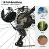 Hiland 27.5-Zoll-Herren-Mountainbike, 18-Gang, Federgabel, Produktbild-Vorschau 4