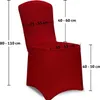DEUBA® Stuhlhussen 4er Set Bordeaux Rot Weihachten Stretch Produktbild-Vorschau 4