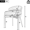 A line drawing of a chair with dimensions indicated by lines and numbers. Produktbild-Vorschau