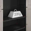 KETER Pro Hoher Lagerschrank, Schwarz/Grau, 972120 Produktbild-Vorschau 5