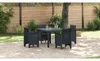 vidaXL Stół ogrodowy antracytowy 100 x 100 x 73 cm z Podgląd zdjęcia produktu 4