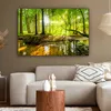 MuchoWow® - Leinwandbilder - Wald - Landschaft - Wasser - Produktbild-Vorschau 5