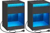 Nachttisch mit einstellbarer LED-Beleuchtung, 2er Set, Produktbild-Vorschau 1