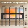 A diagram showing a TV wall mount with adjustable positioning. Produktbild-Vorschau
