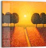DEQOART Glasbild Echtglas 50x50 cm 'Pfad zur Sonne' Produktbild-Vorschau 1