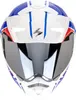 Přilba Scorpion ADX-2 Lewis, bílá/modrá/červená, M (57/58) Náhled obrázku produktu 3