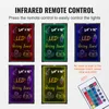 A collage of five different colored LED writing boards and a remote control. Náhľad obrázku produktu