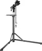 A black bicycle repair stand is shown against a white background. Voir les images du produit