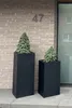Vaso da fiori BLOCK in fibra di vetro, antracite, 40x40x100 Anteprima dell’immagine prodotto 5