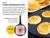 poêle à pancakes endusor pour induction avec revêtement antiadhésif pour enfants avec motif smiley e Voir les images du produit