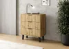 Komoda so šuplíkmi SITIVE SLIM - dub artisan / čierna Náhľad obrázku produktu 7