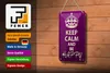 Blechschild Spruch 12x18cm Keep Calm and be happy Produktbild-Vorschau 3