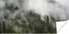 MuchoWow® Poster Wald - Nebel - Berg 40x20 cm - Poster für Produktbild-Vorschau 1