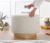 Hanah Home, Turneed - Cream, pouf, crème, 100 % COTON, 55 x Voir les images du produit 3