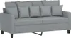 vidaXL 2-osobowa sofa jasnoszara 140 cm tkanina Podgląd zdjęcia produktu 1