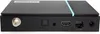 The back panel of a black electronic device, showing various ports. Produktbild-Vorschau
