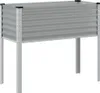 vidaXL Pflanzkübel Grau 100x45x90 cm Stahl Produktbild-Vorschau 1