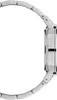 A side view of a silver watch with a metal band against a white background. Anteprima dell’immagine prodotto