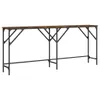 vidaXL Konsolentisch Räuchereiche 180x29x75 cm Produktbild-Vorschau 1