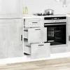 vidaXL Kuchynská linka Porto betónová sivá materiál na báze Náhľad obrázku produktu 2