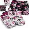 Funke & Brand 50x Bierdeckel Totenkopf mit Rosen - Produktbild-Vorschau 1