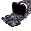 A close-up view of an open shopping trolley bag with a checkered pattern. Produktbild-Vorschau