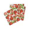 Serviette Erdbeeren aus Tissue 33 x 33 cm, 100 Stück Produktbild-Vorschau 2