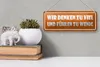 Blechschild Spruch 27x10cm wir denken viel und fühlen wenig Produktbild-Vorschau 4