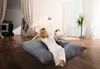 Smoothy XXL Sitzsack Classic mit Samtbezug in Taubenblau – Produktbild-Vorschau 3