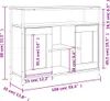 vidaXL Příborník Sonoma Dub 100x35x80 cm výrobek ze dřeva Náhled obrázku produktu 8