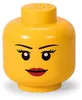 LEGO Aufbewahrungskopf STORAGE HEAD GIRL S 2 Liter gelb Produktbild-Vorschau 2
