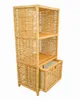 A wicker storage unit with shelves and a drawer. Produktbild-Vorschau