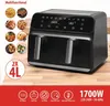 alpina Double Airfryer XXL - Air Fryer 2 Kammern von 4L - Produktbild-Vorschau 24