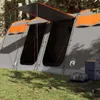 vidaXL Tunnel-Familienzelt 8 Personen Grau und Orange Produktbild-Vorschau 2